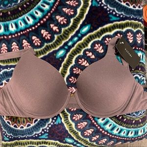 Natori Sublime Full Coverage Bra Gray Gunmetal 34D NWT Orig $68